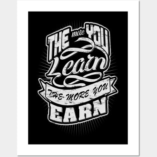 More learn and more earn! Posters and Art